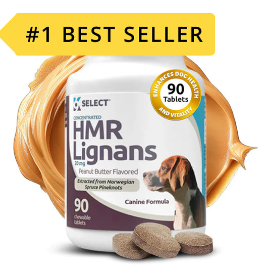 K9 Select Peanut Butter Flavoured HMR Lignans for Dogs 20mg 90 Tablets