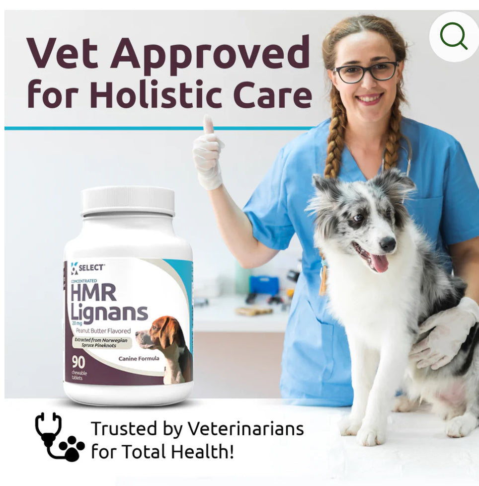K9 Select Peanut Butter Flavoured HMR Lignans for Dogs 20mg 90 Tablets
