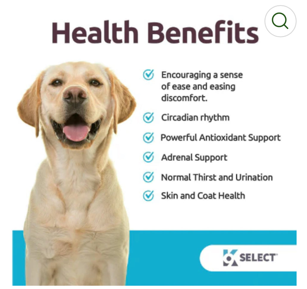 K9 Select Melatonin for Dogs 6mg, 90 Tablets Beef Flavoured