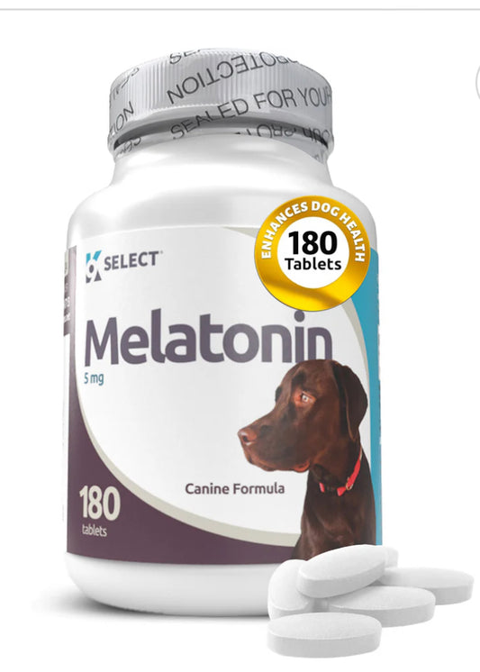 K9 Select Melatonin for Dogs 5mg, 180 Tablets Unflavored